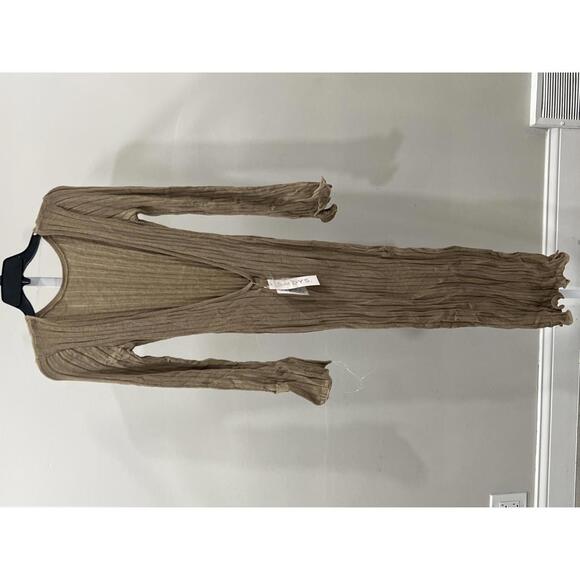 SNDYS Baha Long Sleeve Maxi Dress in Tan - Picture 5 of 8